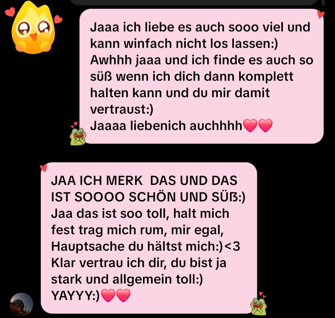 eine süße nachricht über vertrauen und festhalten